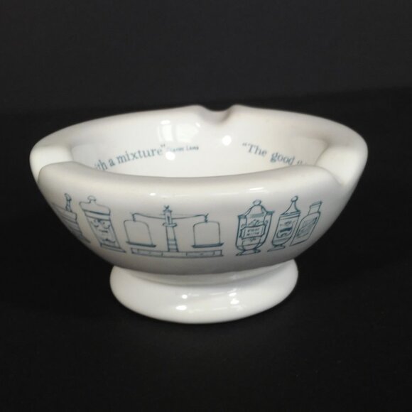 Vintage Mortar Ashtray Merck Sharp & Dohme Pharmaceutical Advertising - Picture 3 of 7